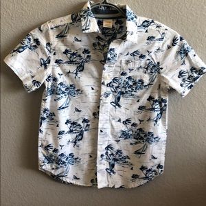 boys button down beach shirt